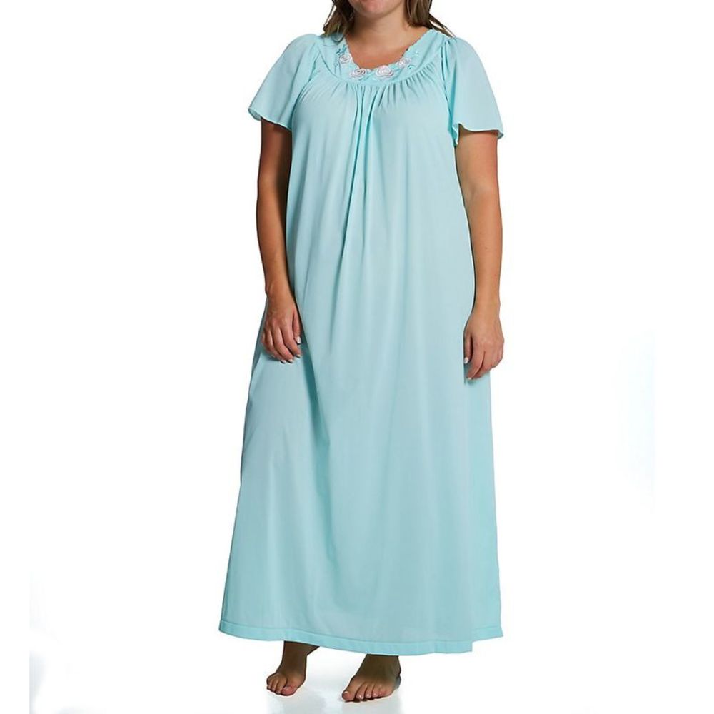Shadowline Plus Petals 53 Inch Gown -  SeaFoam  32280X